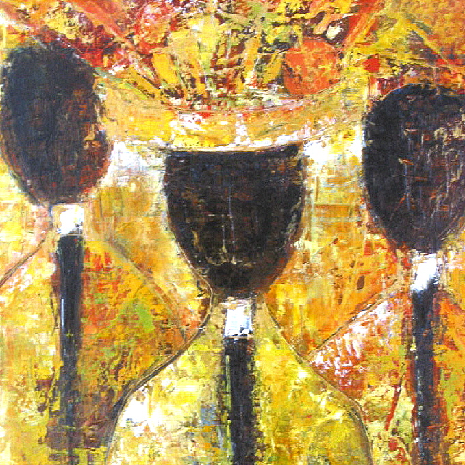 Offrande sur l'Ile des Dieux (50x100) (Réservé)