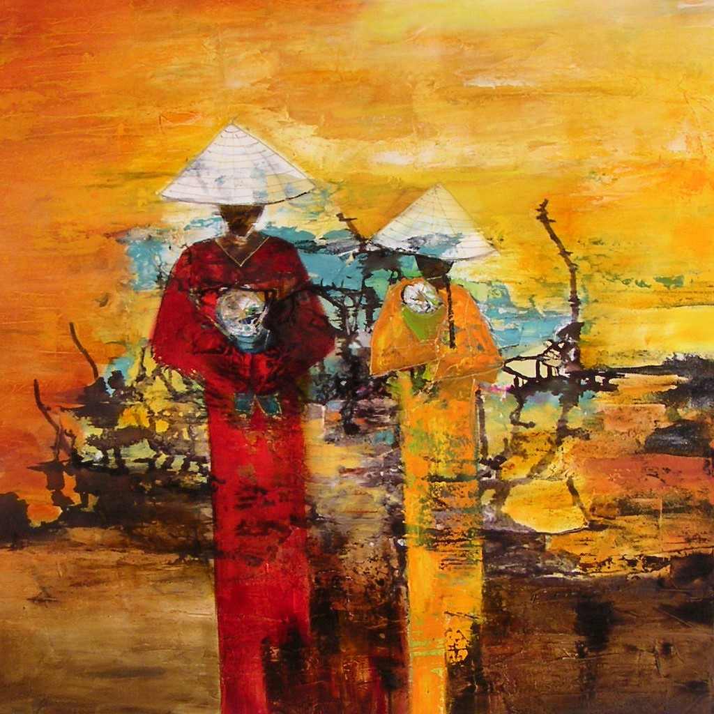 Un soir d'été (100x100) (Réservé)