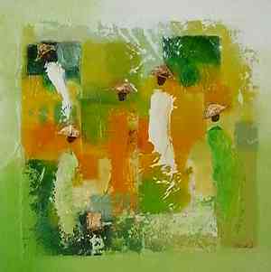 Vert paradis (30x30) (Réservé)